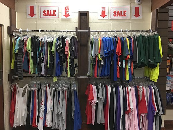sports clothes on sale in Pro Shop