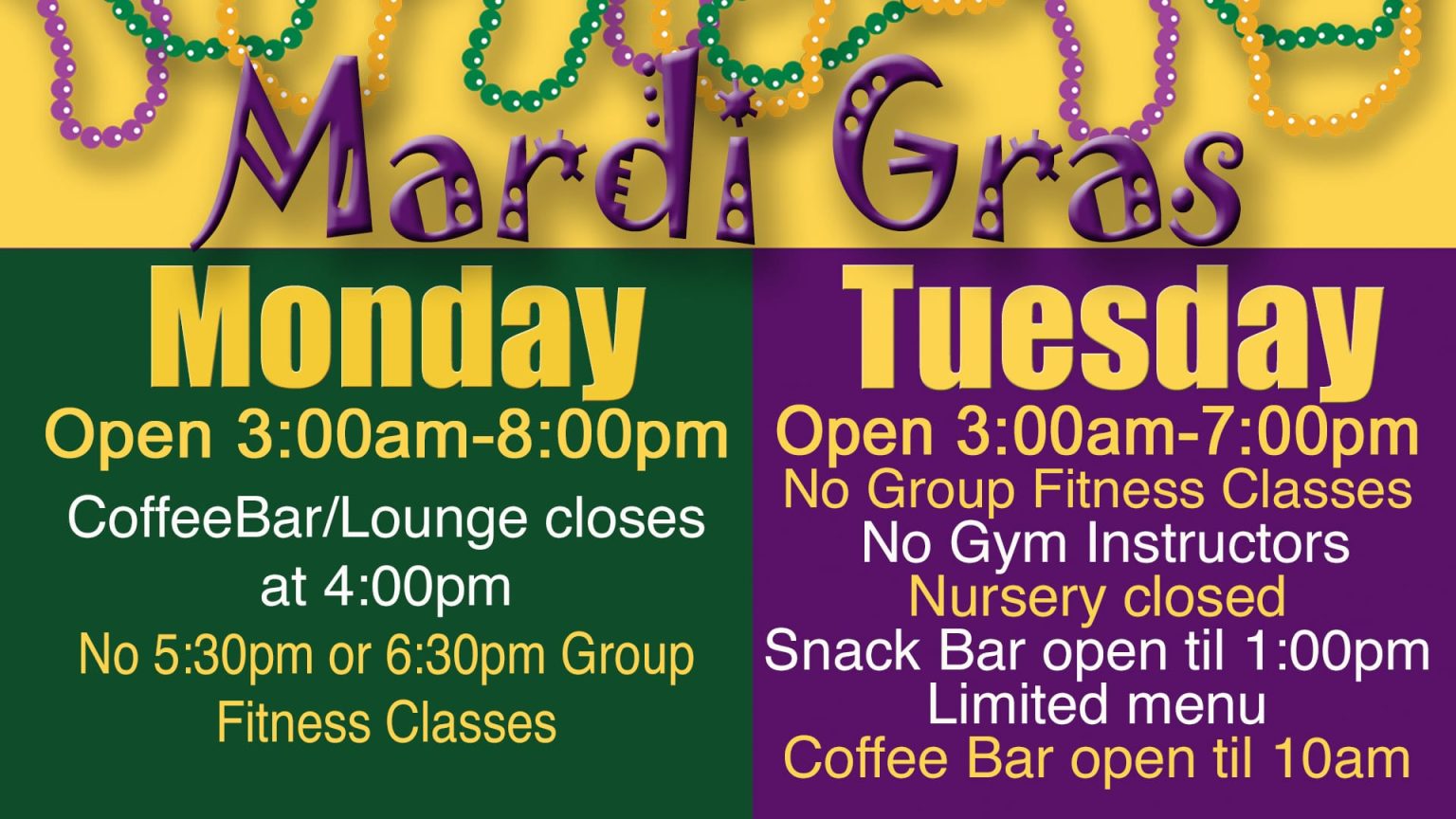 Mardi Gras Schedule | Red Lerilles