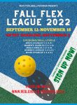 Fall Flex League 2022 Poster