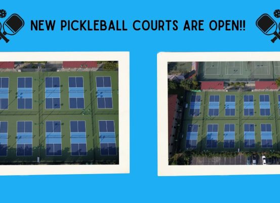 new pickleball courts at reds gym