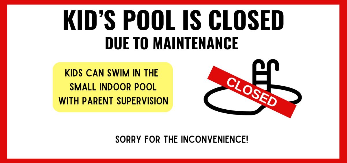 kids pool closure