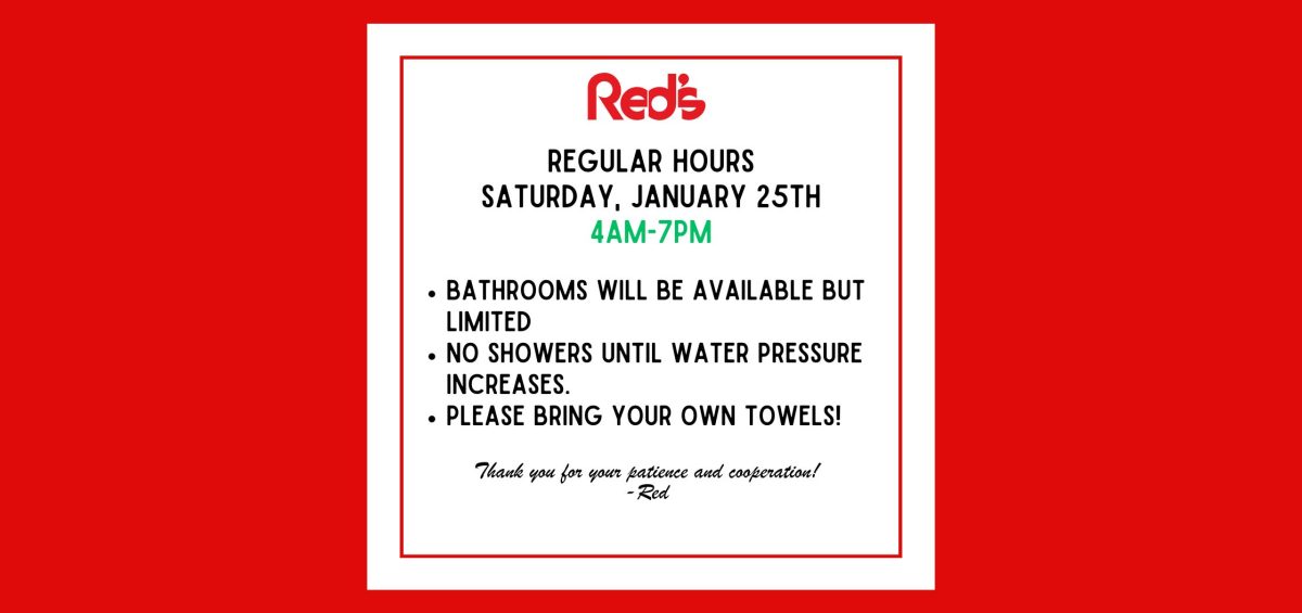 Normal hours on Saturday January 25th