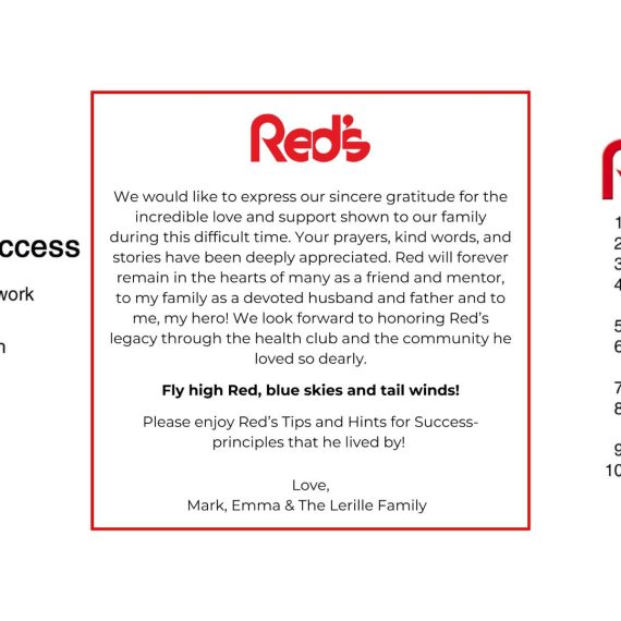 Thank you, from the Lerille family