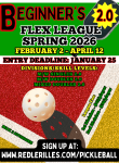 2.0 BEGINNER Flex League, Spring 2026 Poster