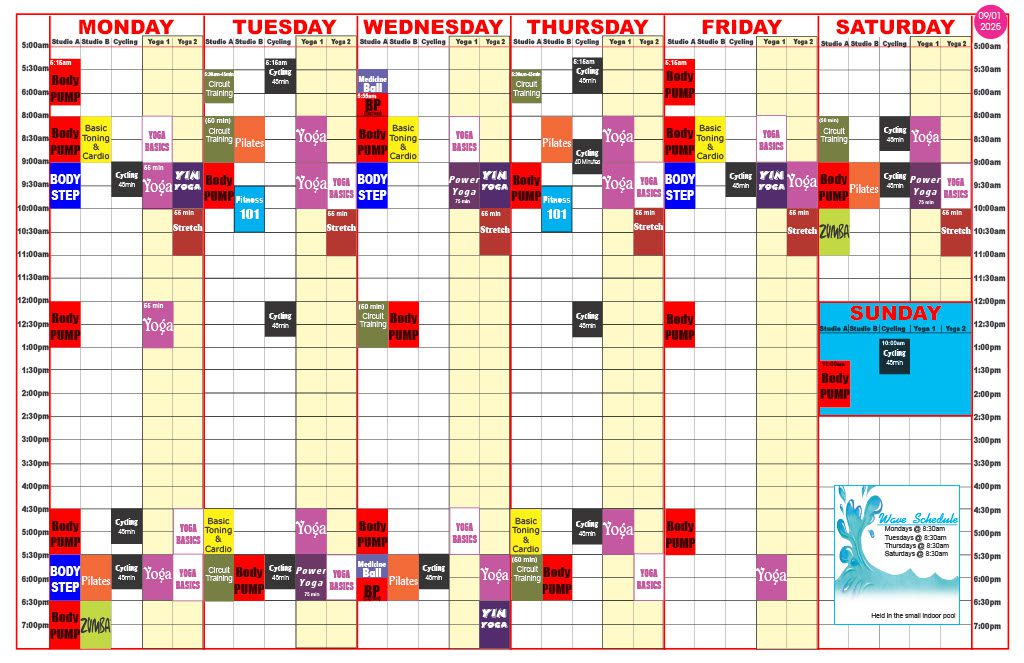 Group Fitness Schedule
