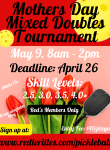 Mothers Day MXD Tournament Poster 2026