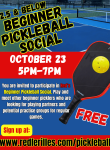 Beginner Pickleball Social Poster